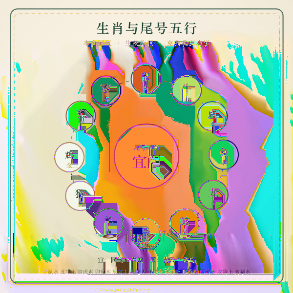 生肖与尾号五行匹配图