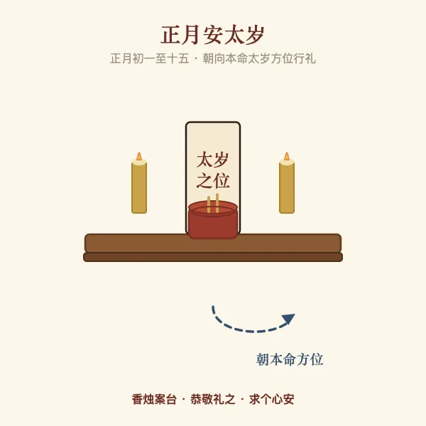 安太岁民俗示意