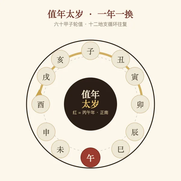 值年太岁轮换示意