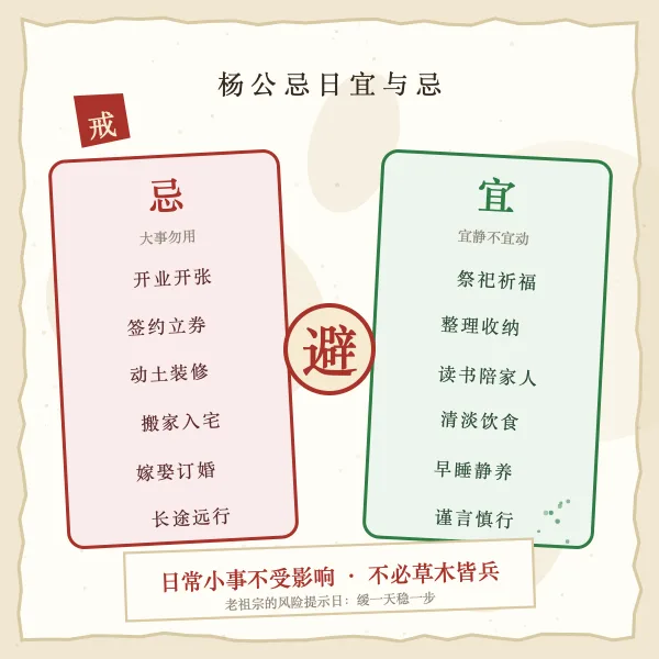 杨公忌避忌图解